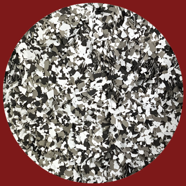PVA Flakes - Black Grey Blend