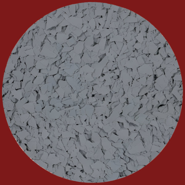 Solid Colour PVA Flake - 1480 Light Grey Flake