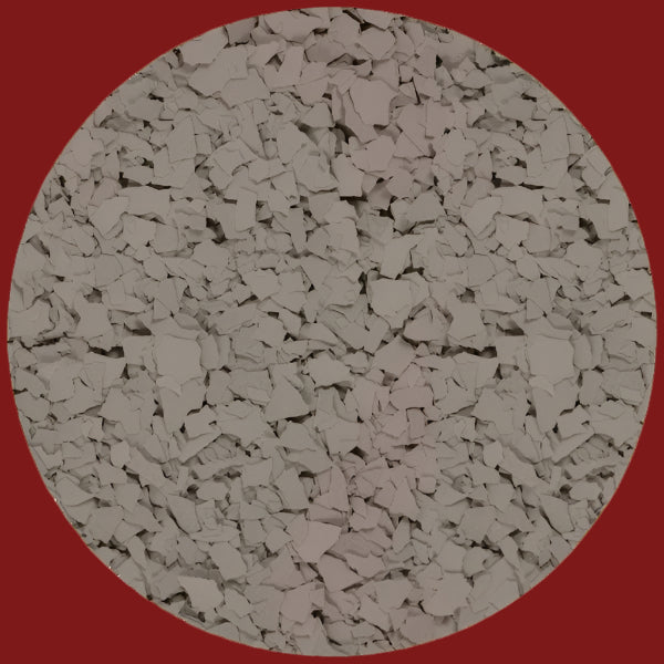 Solid Colour PVA Flake - 9800 Light Grey Flake