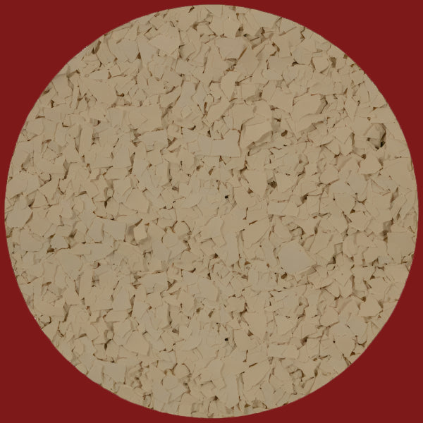 Solid Colour PVA Flake - 9909 Cream Flake