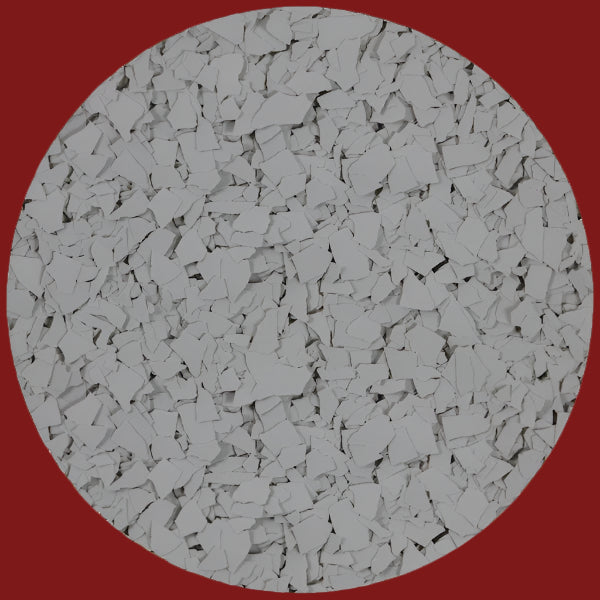 Solid Colour PVA Flake - 9958 Light Grey Flake
